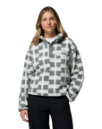 Women's Helvetia™ II Cropped Sherpa Half Snap Printed Fleece - Sedona Sage, Geostack