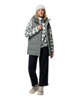 Women's Helvetia™ II Cropped Sherpa Half Snap Printed Fleece - Sedona Sage, Geostack