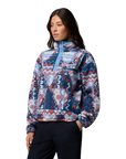 Women's Helvetia™ II Cropped Sherpa Half Snap Printed Fleece - Rainy Day, Geomix