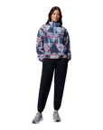 Women's Helvetia™ II Cropped Sherpa Half Snap Printed Fleece - Rainy Day, Geomix