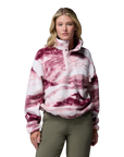 Women's Helvetia™ II Cropped Sherpa Half Snap Printed Fleece - Antique Mauve, Summits