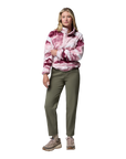 Women's Helvetia™ II Cropped Sherpa Half Snap Printed Fleece - Antique Mauve, Summits