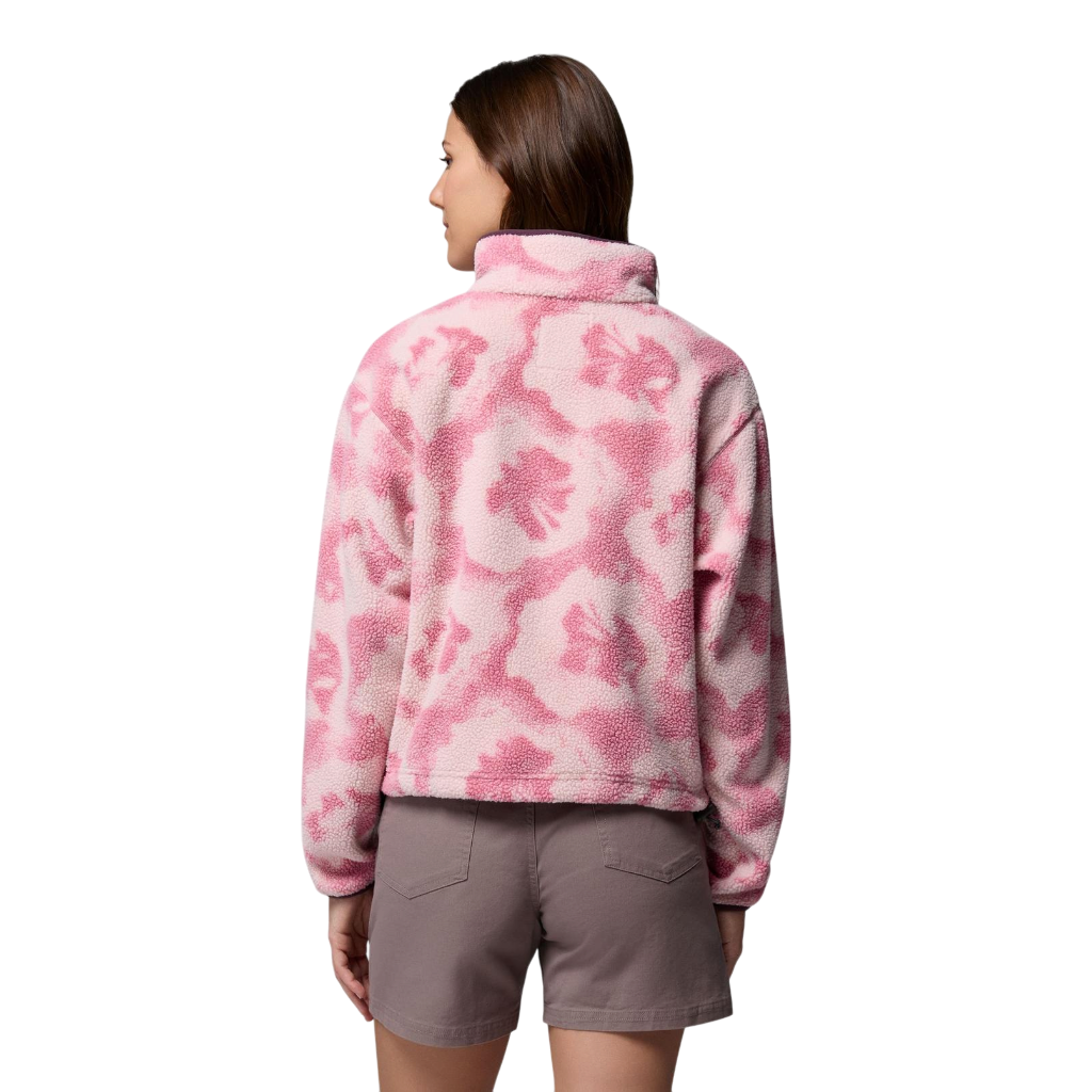 Women's Helvetia™ II Cropped Sherpa Half Snap Printed Fleece - Rosette, Sprayflower