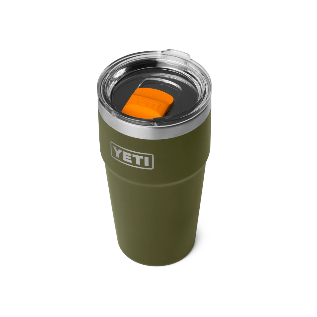 Rambler 20 Oz Stackable Cup Magslider - Olive/King Crab Orange