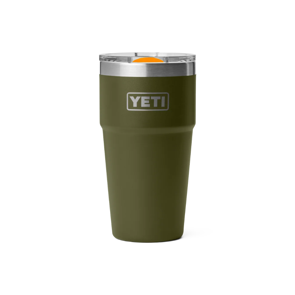 Rambler 20 Oz Stackable Cup Magslider - Olive/King Crab Orange