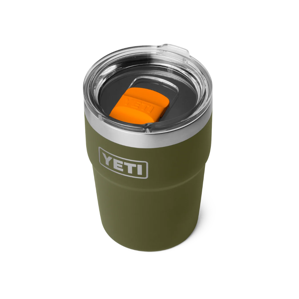 Rambler 16 Oz Stackable Cup Magslider - Olive/King Crab Orange