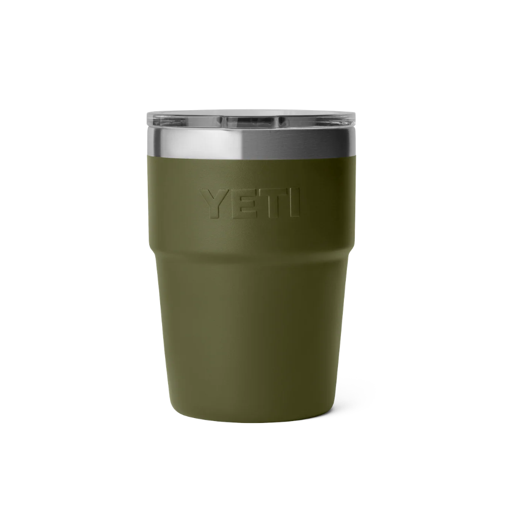 Rambler 16 Oz Stackable Cup Magslider - Olive/King Crab Orange