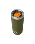 Rambler 10 Oz Tumbler Magslider - Olive/King Crab Orange