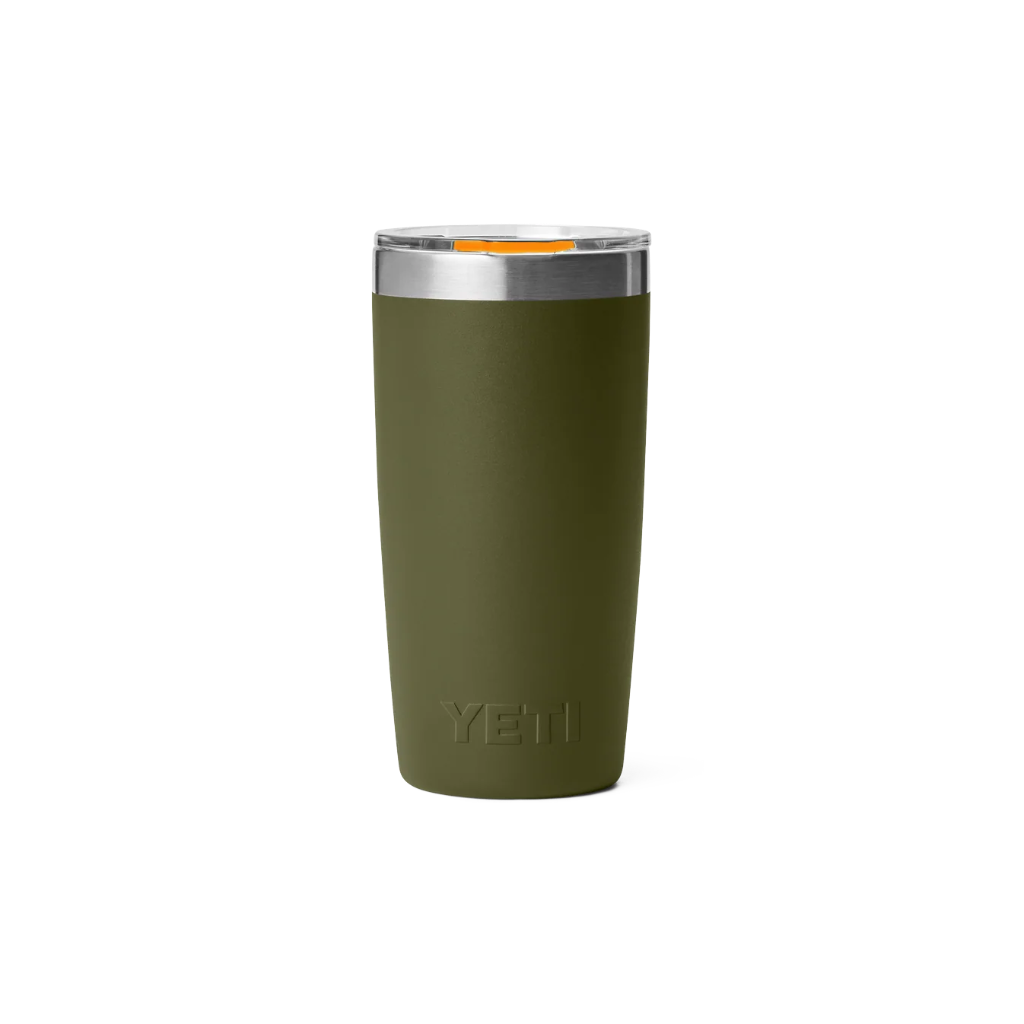 Rambler 10 Oz Tumbler Magslider - Olive/King Crab Orange