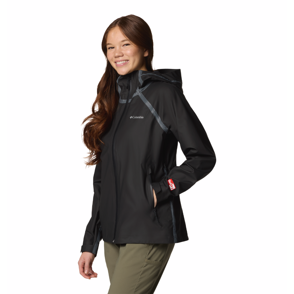 Columbia Women's Reign No Shine Waterproof Jacket Black - Booley Galway