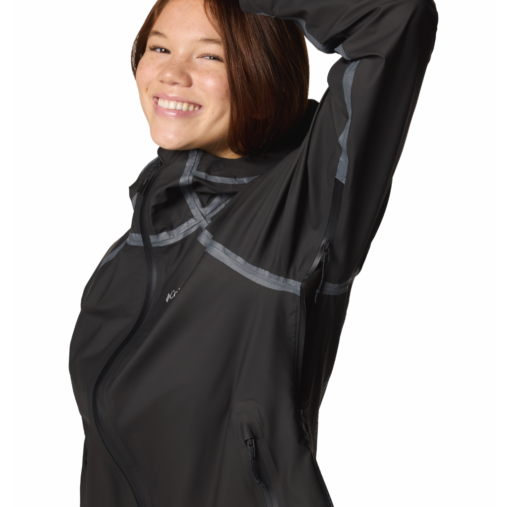 Columbia Women&#39;s Reign No Shine Waterproof Jacket Black - Booley Galway