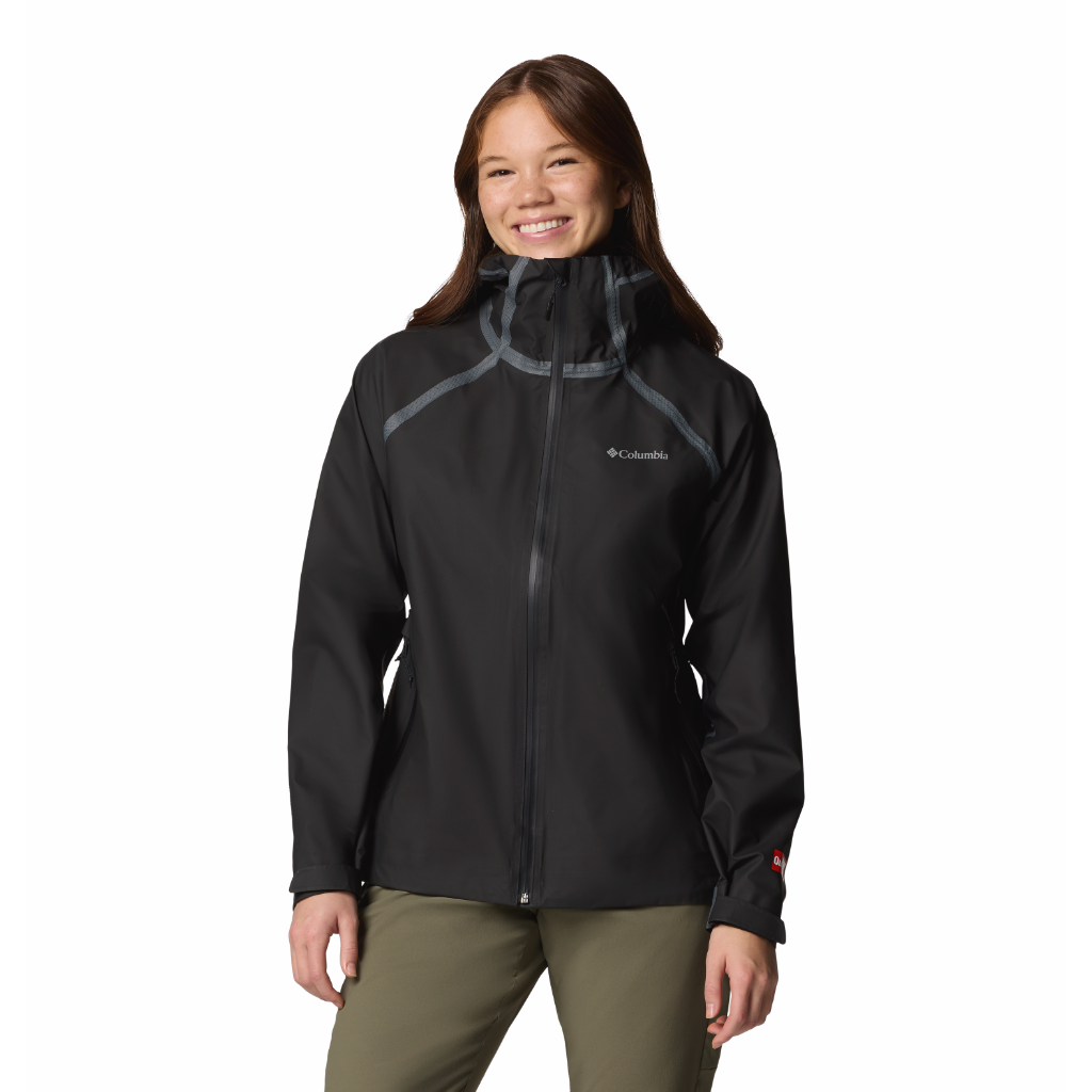 Columbia Women's Reign No Shine Waterproof Jacket Black - Booley Galway
