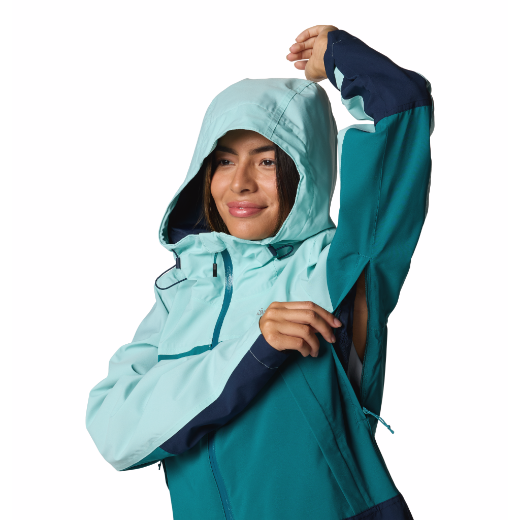 Columbia Women&#39;s Boulder Falls Jacket River Blue / Collegiate Navy / Spray - Booley Galway