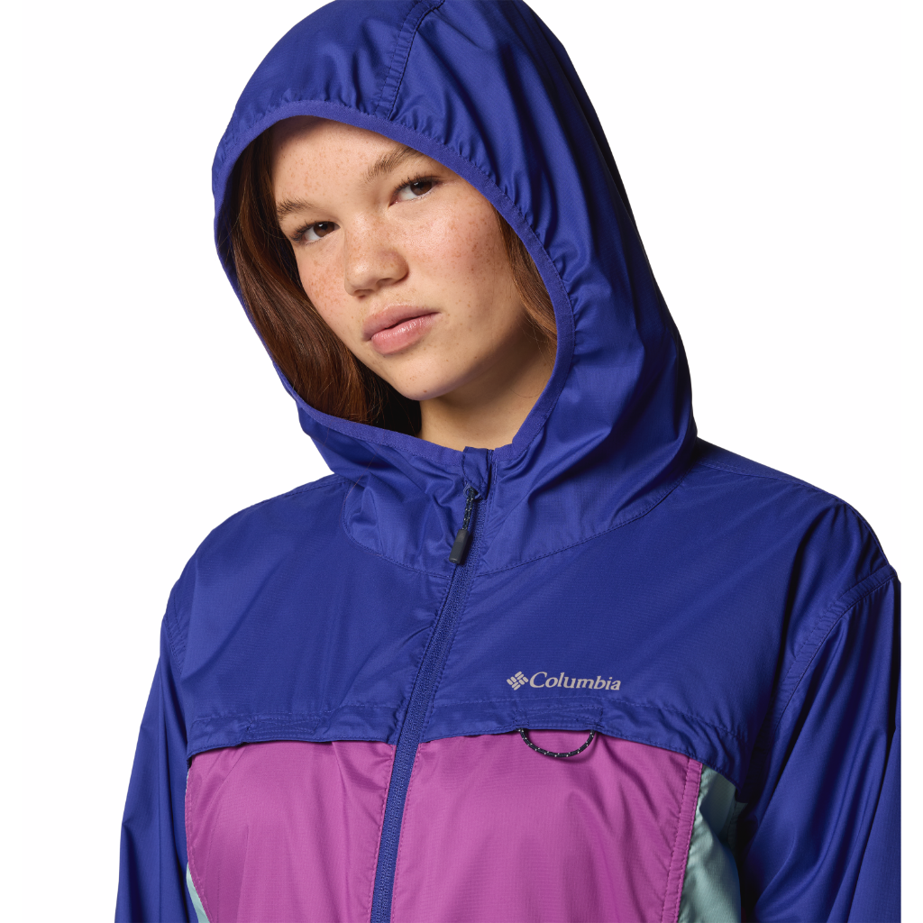Columbia Women's Crested Canyon Windbreaker Razzle / Spray / Clematis Blue - Booley Galway