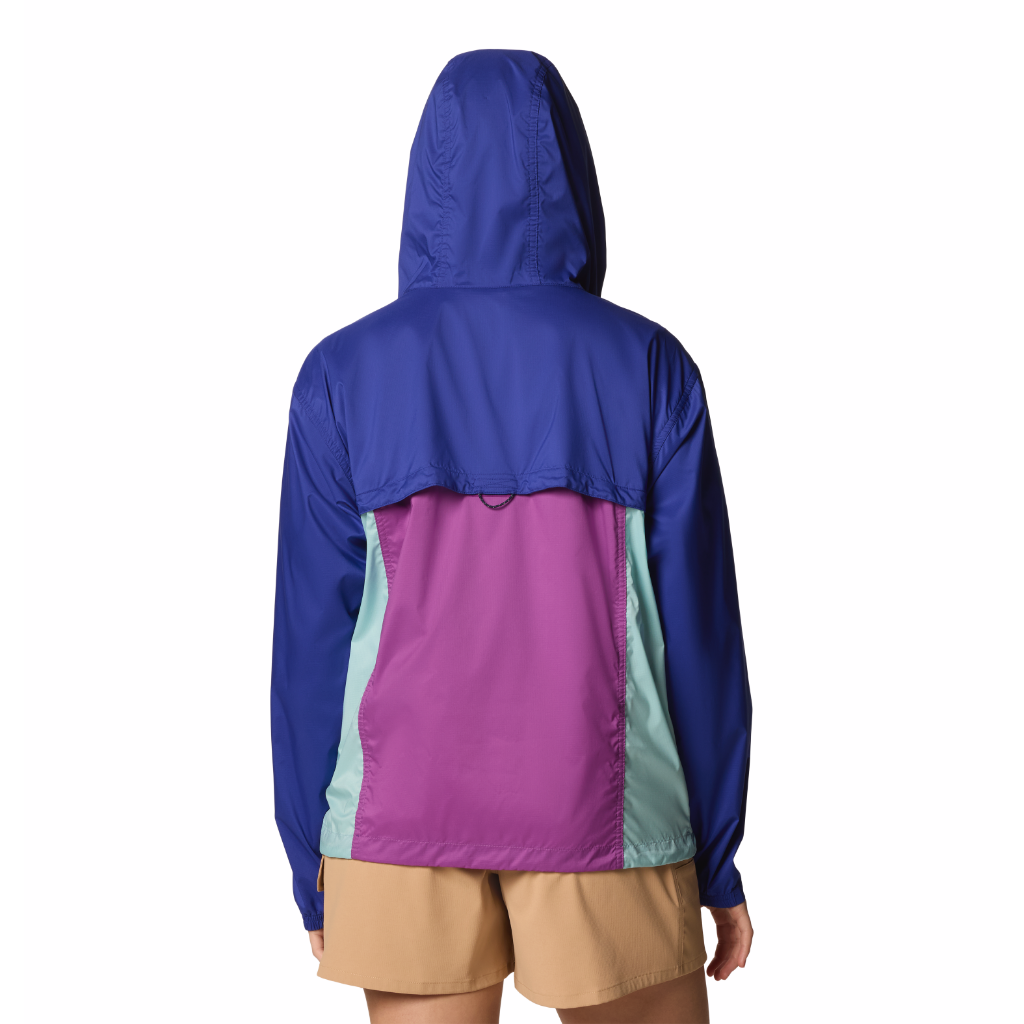 Columbia Women's Crested Canyon Windbreaker Razzle / Spray / Clematis Blue - Booley Galway