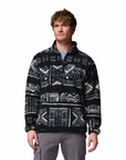 Columbia Men's Rugged Ridge Sherpa 1/2 Zip Black Deschutes Days - Booley Galway