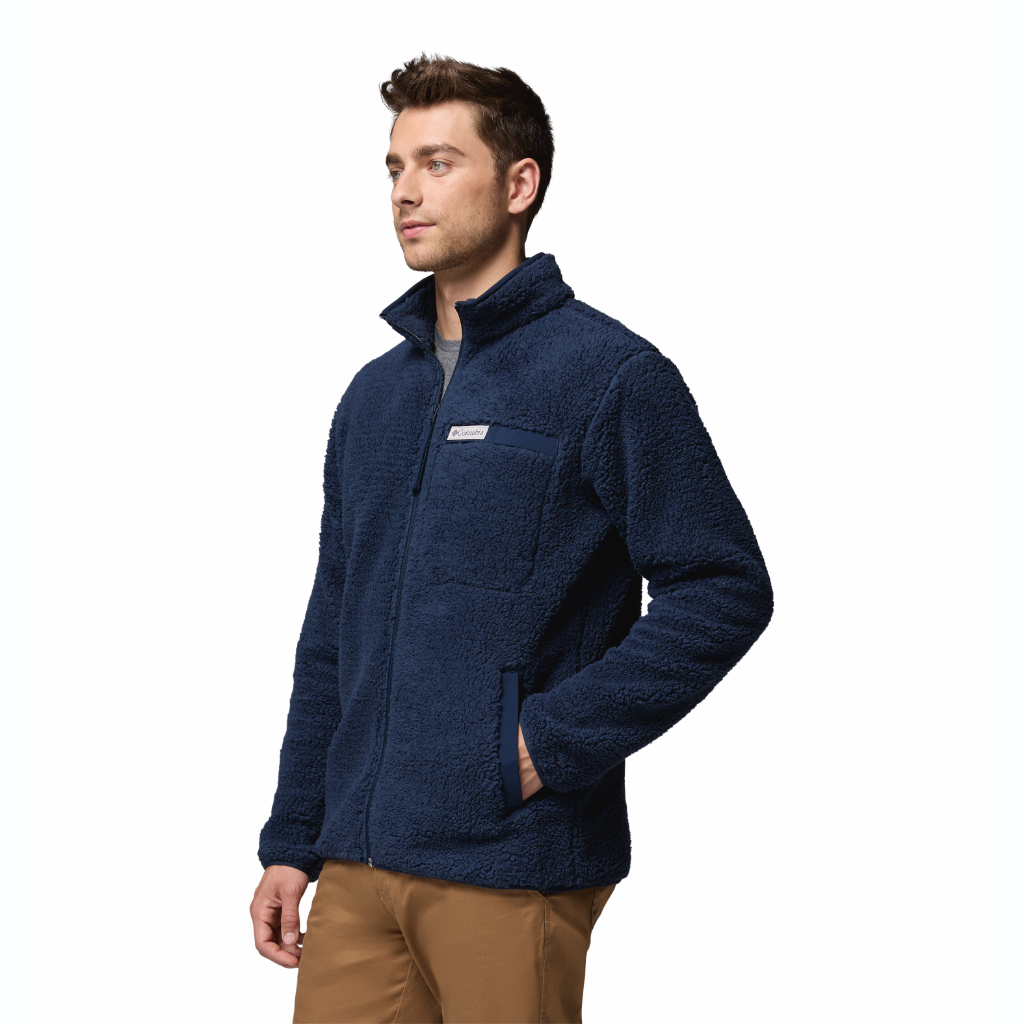 Columbia Men's Rugged Ridge Sherpa Full Zip Collegiate Navy - Booley Galway
