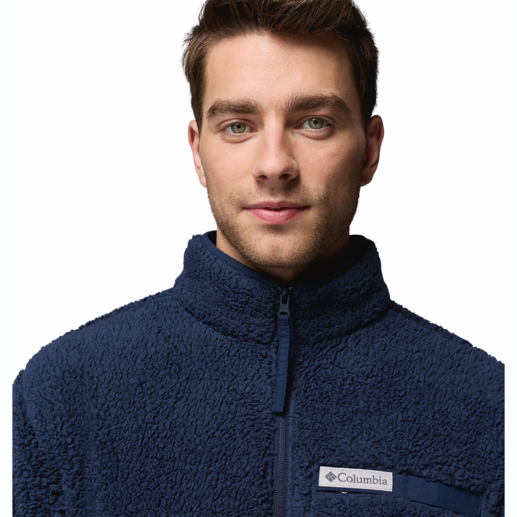 Columbia Men's Rugged Ridge Sherpa Full Zip Collegiate Navy - Booley Galway
