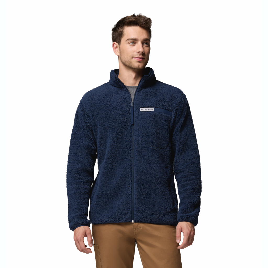 Columbia Men's Rugged Ridge Sherpa Full Zip Collegiate Navy - Booley Galway