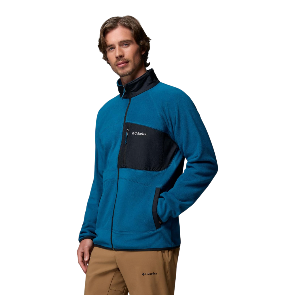 Men's Fast Trek™ Overlay Fleece Jacket - Phoenix Blue, Black