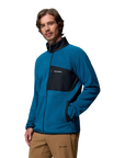 Men's Fast Trek™ Overlay Fleece Jacket - Phoenix Blue, Black