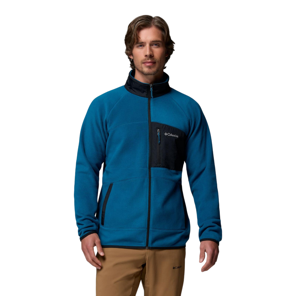 Men's Fast Trek™ Overlay Fleece Jacket - Phoenix Blue, Black