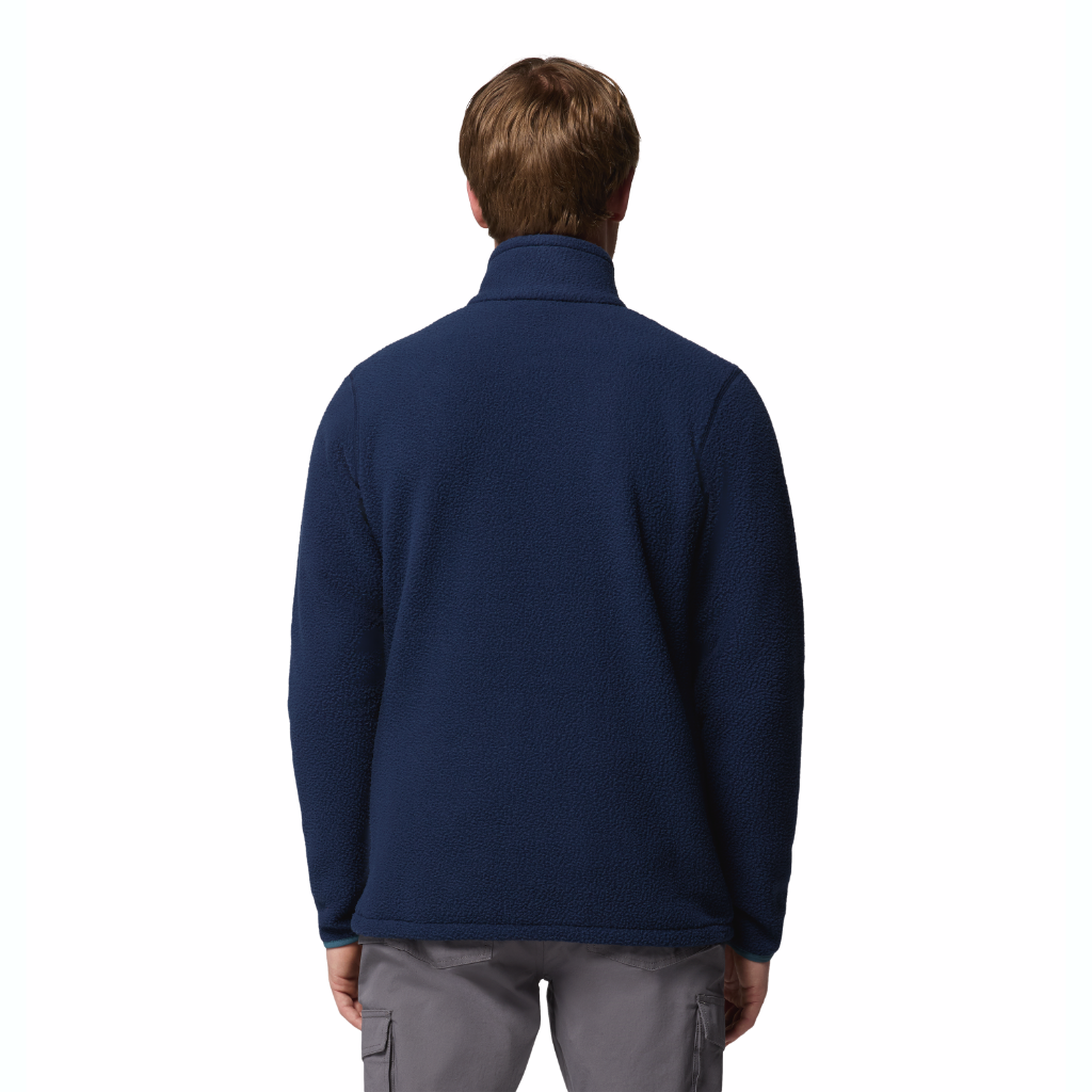 Columbia Men's Jasper Ridge Pebbled Full Zip Fleece Collegiate Navy / Everblue - Booley Galway