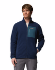 Columbia Men's Jasper Ridge Pebbled Full Zip Fleece Collegiate Navy / Everblue - Booley Galway