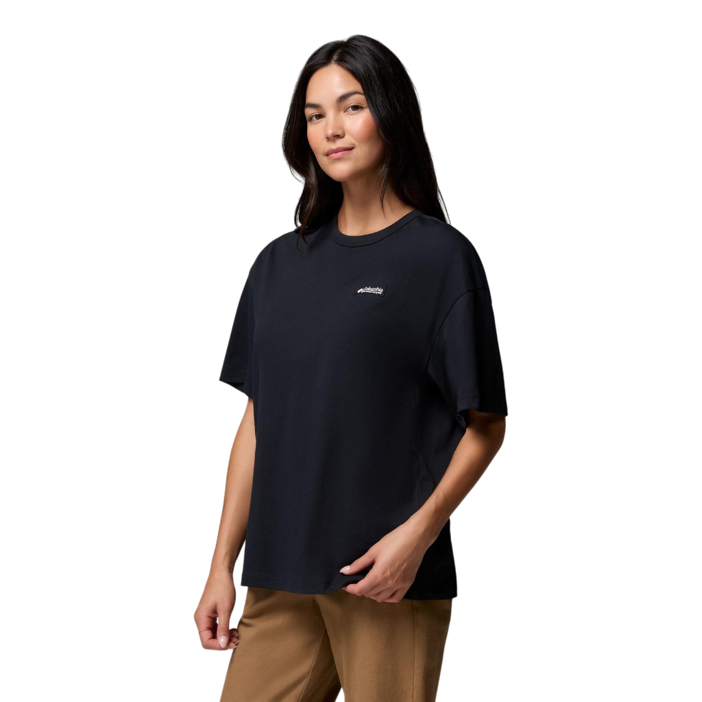 Women's CSC™ Heavyweight Graphic T-Shirt - Black, Linear Hillscape