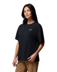 Women's CSC™ Heavyweight Graphic T-Shirt - Black, Linear Hillscape