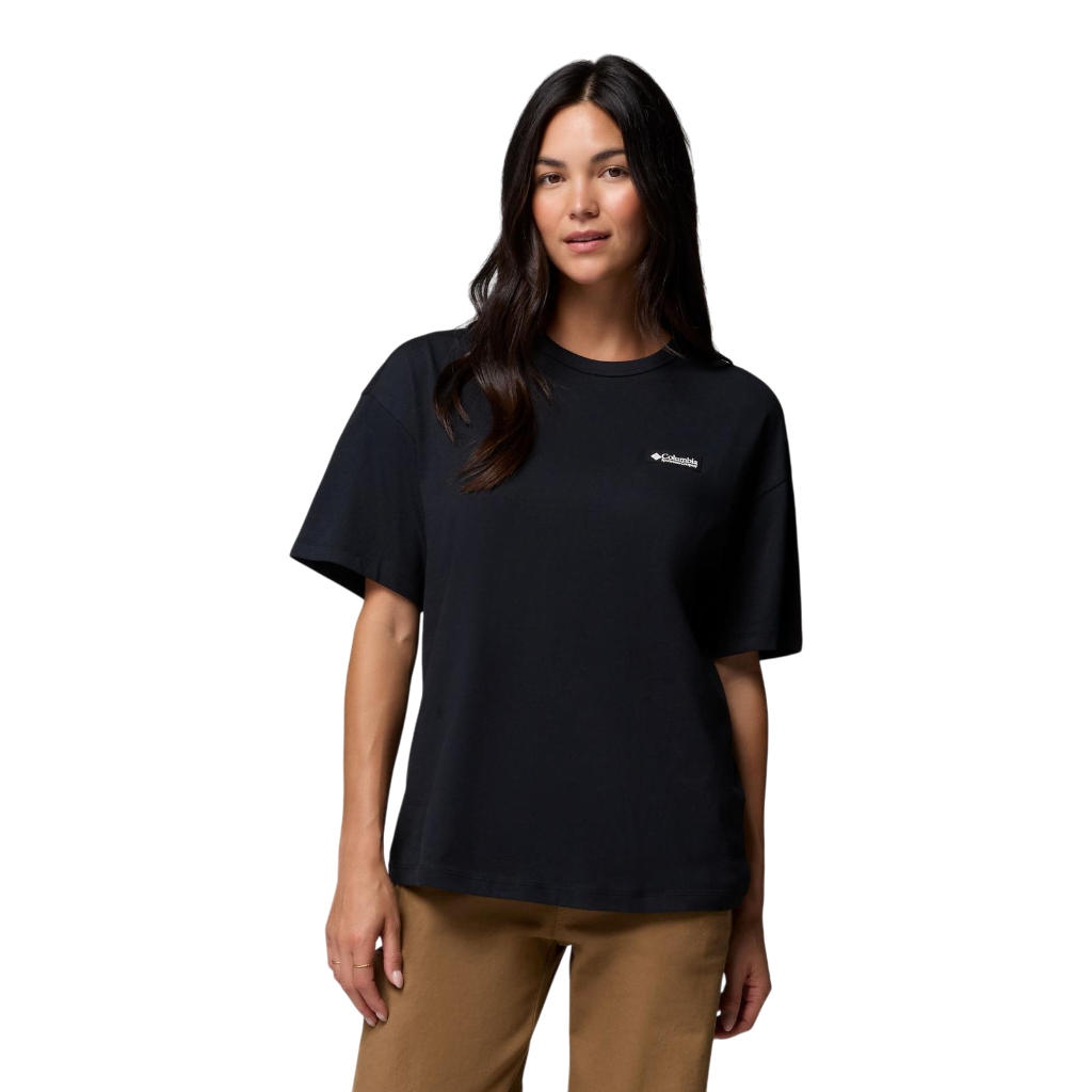 Women's CSC™ Heavyweight Graphic T-Shirt - Black, Linear Hillscape