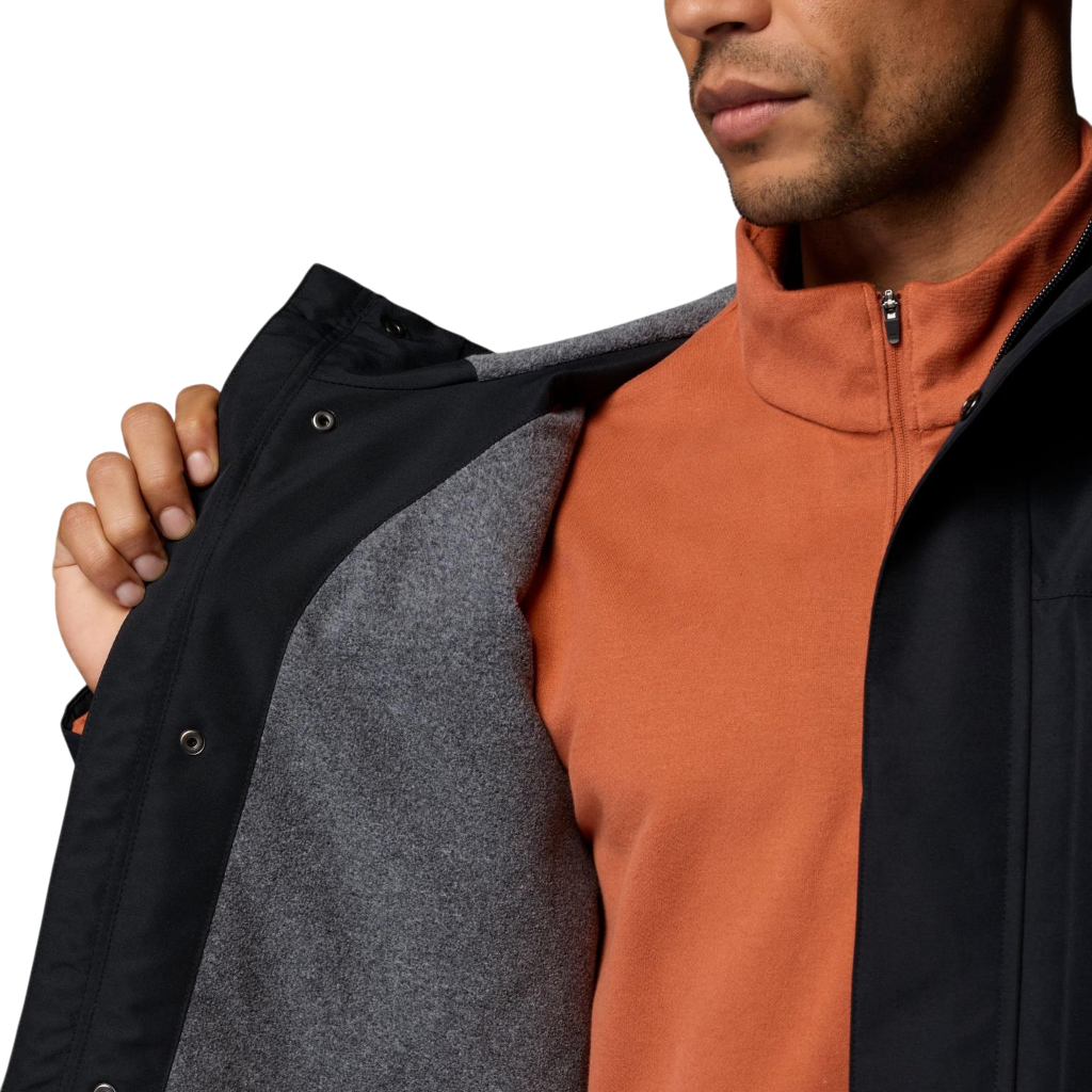 Men's Landroamer™ Waterproof Fleece Lined Jacket - Black