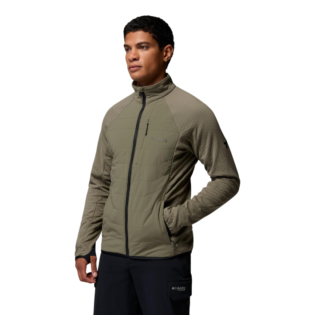 Men's Arctic Crest™ II Hybrid Fleece Jacket - Stone Green