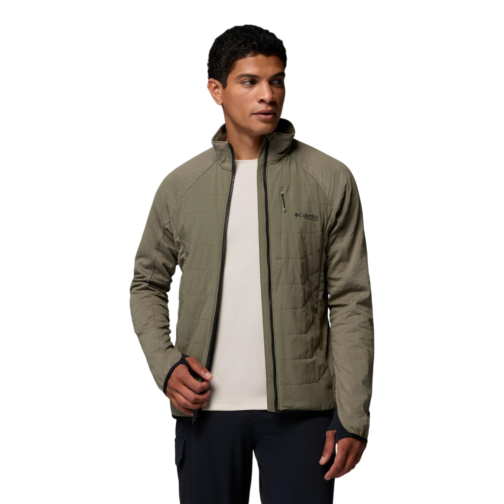 Men's Arctic Crest™ II Hybrid Fleece Jacket - Stone Green