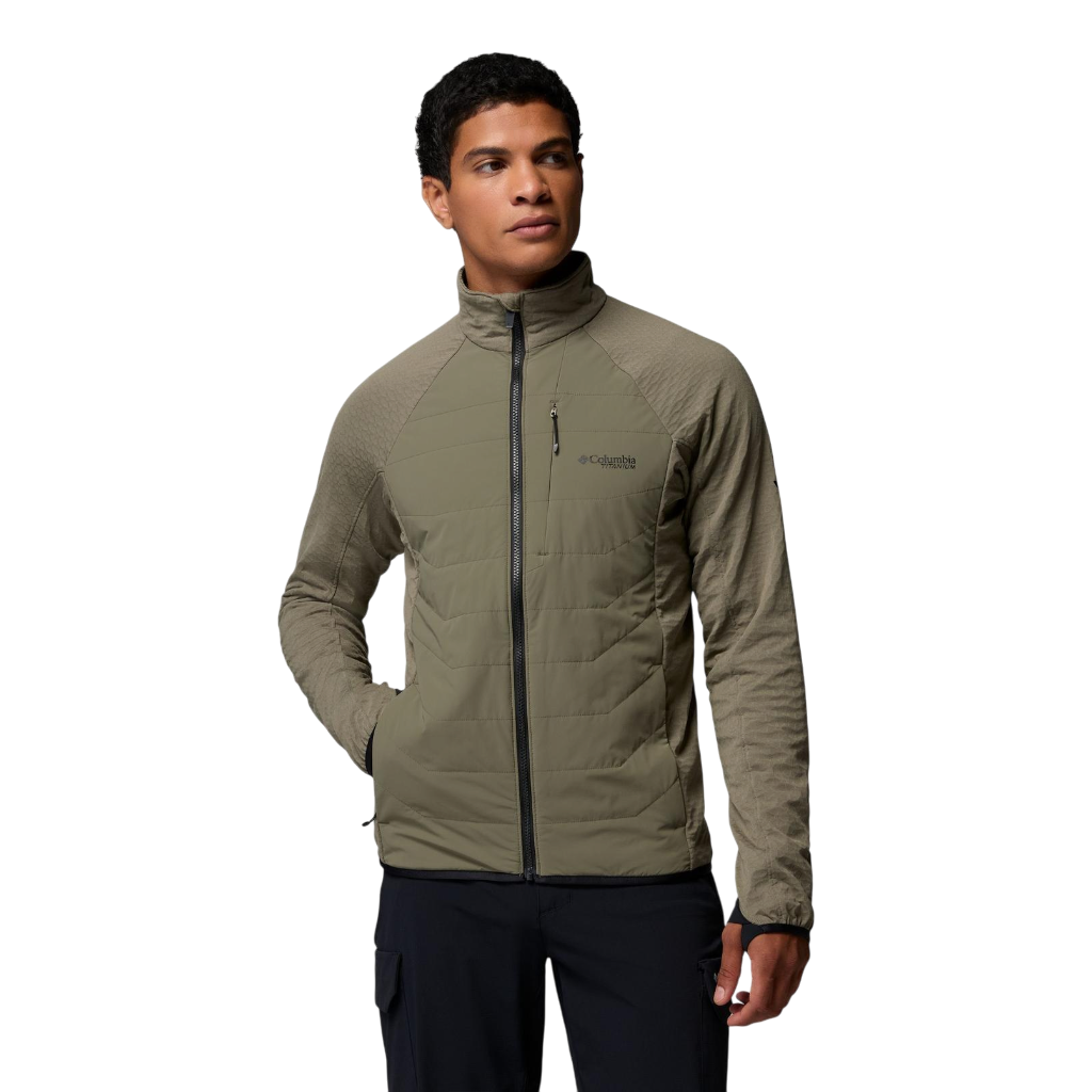 Men's Arctic Crest™ II Hybrid Fleece Jacket - Stone Green
