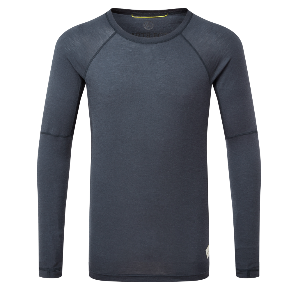Men's Boulder 125 Crew L/S - Dusk Blue / Black