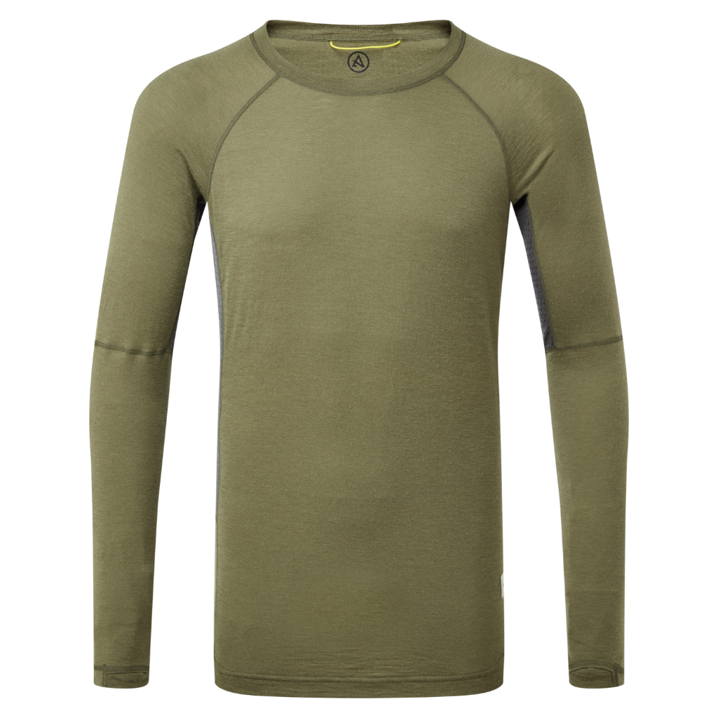 Men's Boulder 125 Crew L/S - Kalamata / Ash