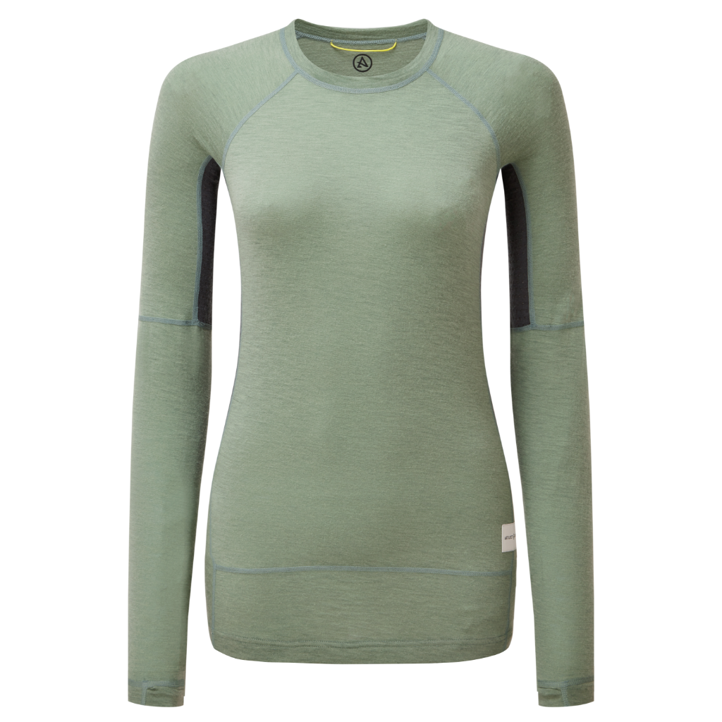 Women's Boulder 125 Crew L/S - Sea Spray / Ash