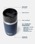Rambler 8 oz Travel Bottle With Commuter Cap - Navy