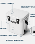 YETI Roadie 24L Cool Box 2.0 White - Booley Galway