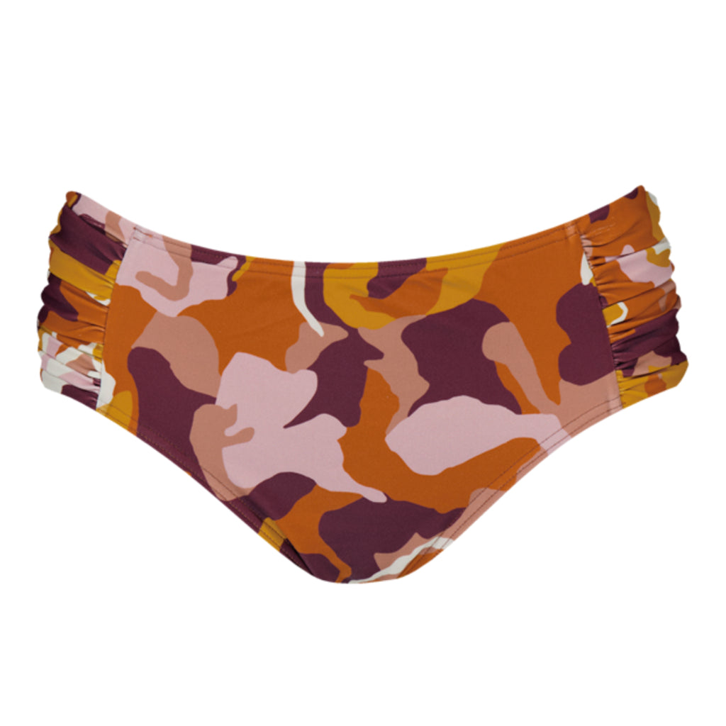Women's Lunan Mid Waist Briefs - Ochre
