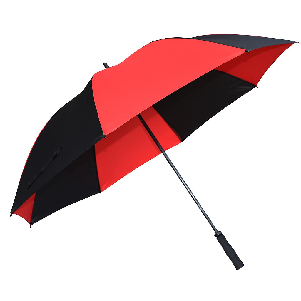 30 in Fiberglass Golf Umbrella - Black / Red
