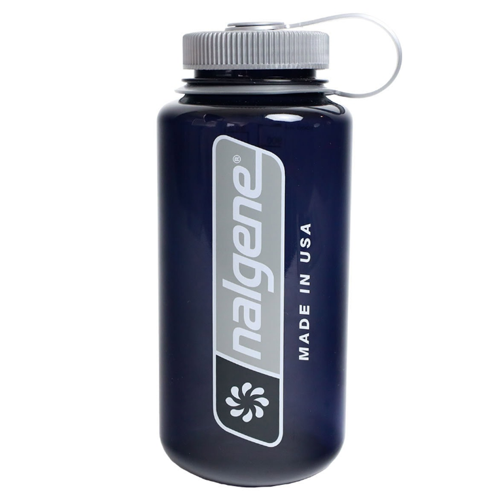 Nalgene Wide Mouth 1L Tritan Sustain Odyssey Gray / Large Logo - Booley Galway
