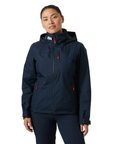 Helly Hansen Women's Crew Hooded Midlayer Jacket 2.0 Navy - Booley Galway