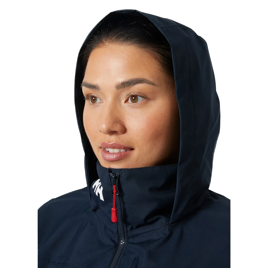 Helly Hansen Women's Crew Hooded Midlayer Jacket 2.0 Navy - Booley Galway