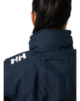 Helly Hansen Women's Crew Hooded Midlayer Jacket 2.0 Navy - Booley Galway