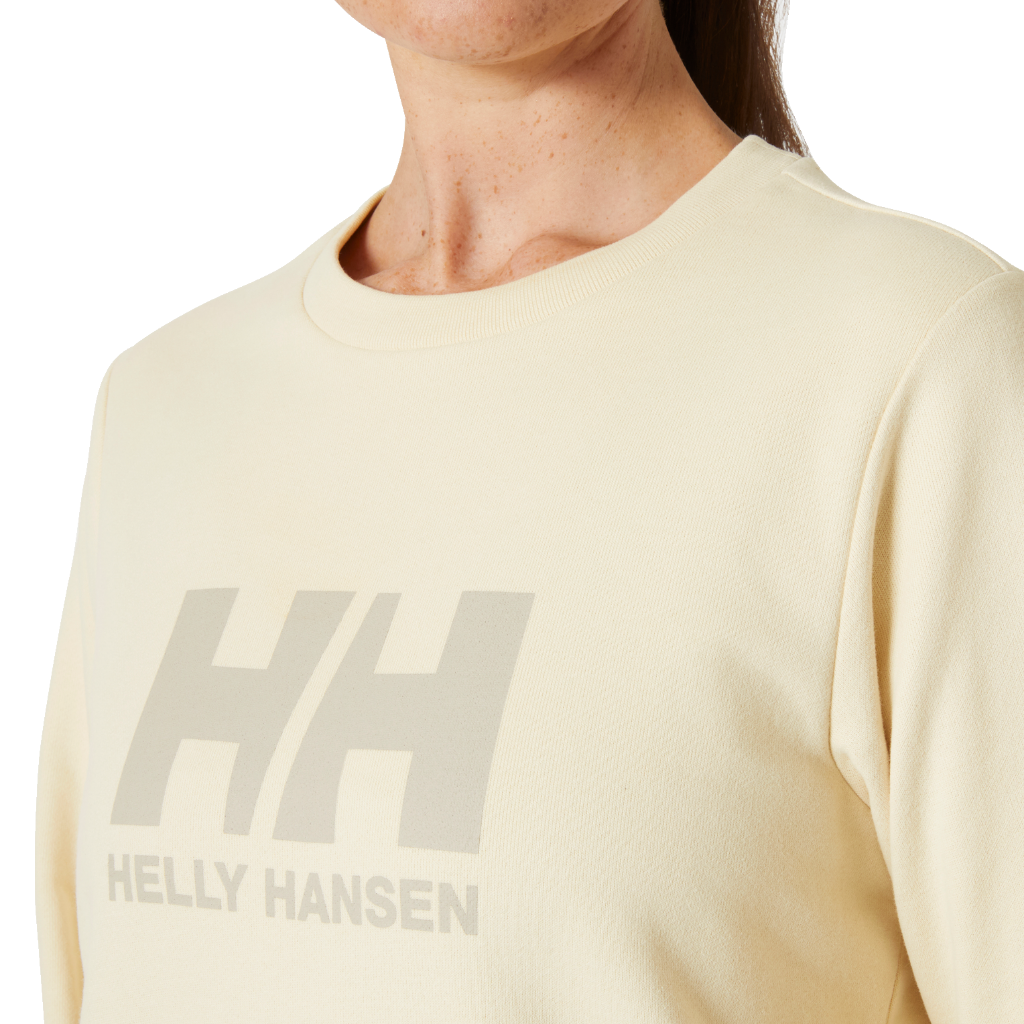 Helly Hansen Women&#39;s HH Logo Crew Sweatshirt 2.0 Cream - Booley Galway