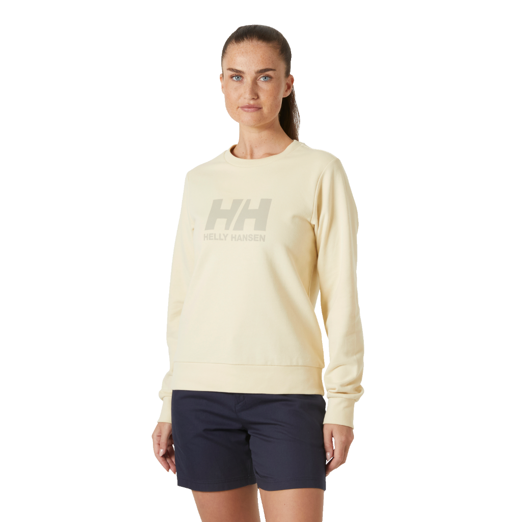 Helly Hansen Women&#39;s HH Logo Crew Sweatshirt 2.0 Cream - Booley Galway