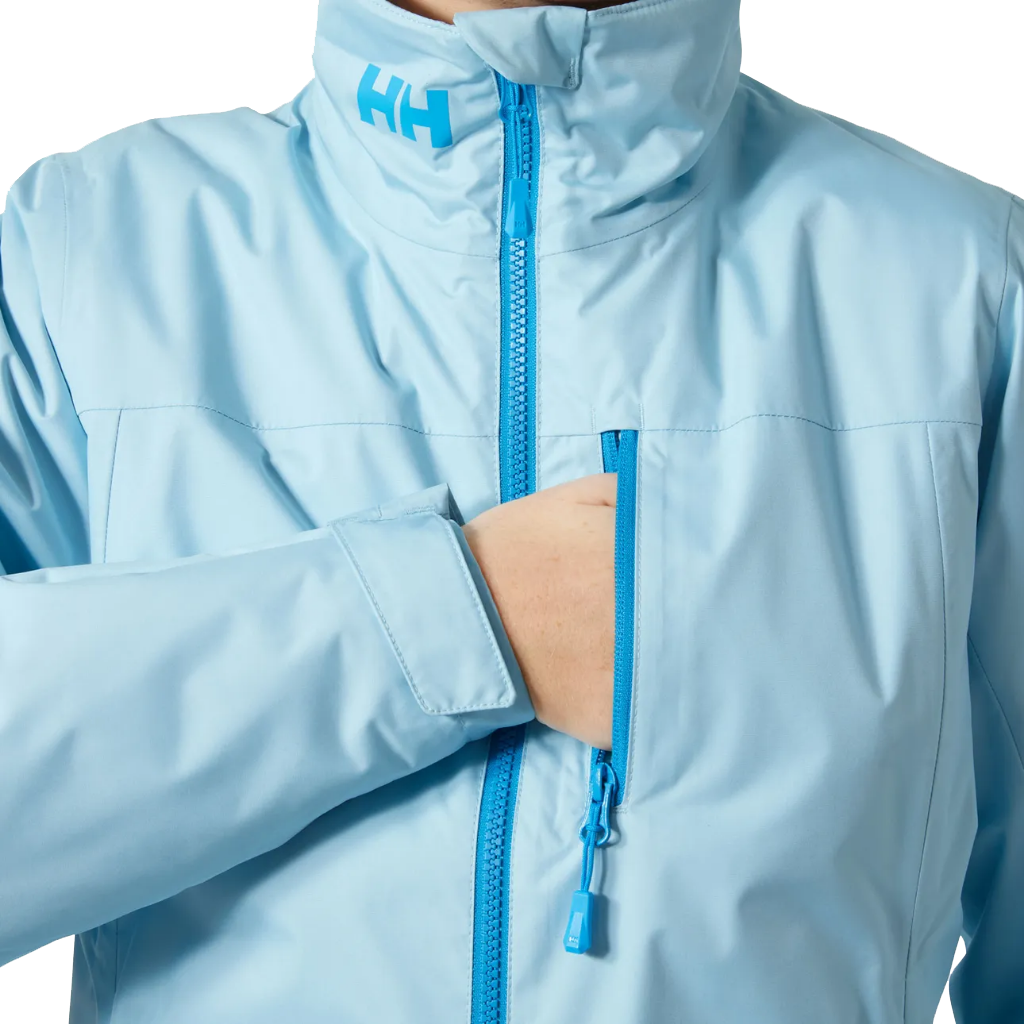 Helly Hansen Women's Crew Hooded Pile Jacket Light Cyan - Booley Galway