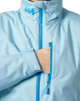 Helly Hansen Women's Crew Hooded Pile Jacket Light Cyan - Booley Galway